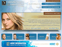 Tablet Screenshot of elpasoplasticsurgery.org